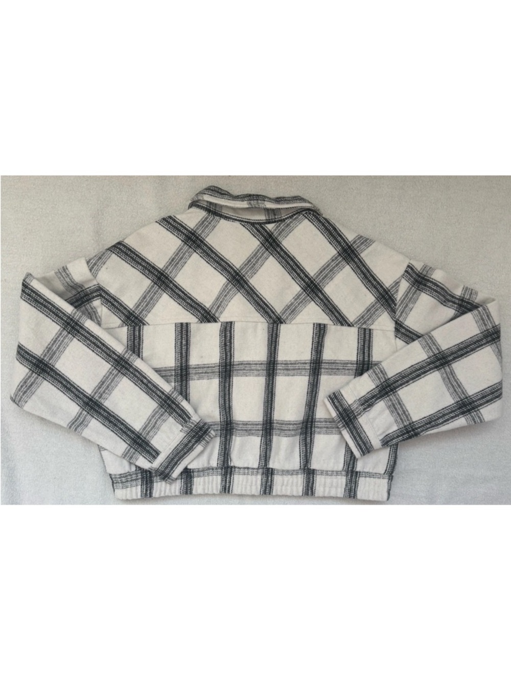 EditHer Woman’s Black And White Plaid Shacket Buffalo Check Pattern Size XL NWT - Picture 2 of 6